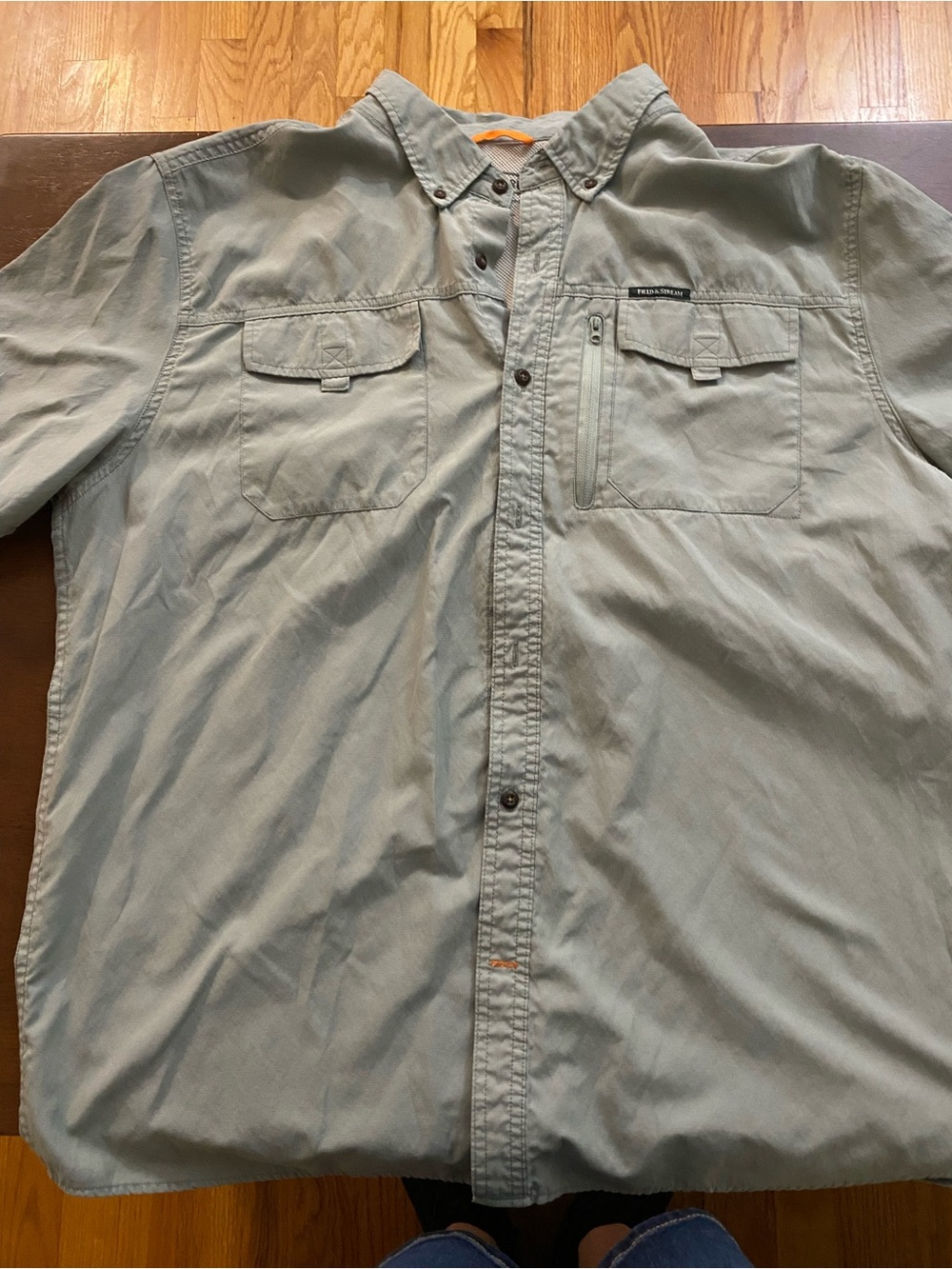 Field & Stream Men's Light Sage Button-Down Utility Shirt